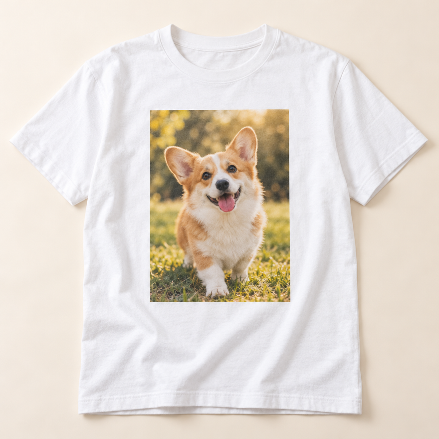 Foto-T-Shirt mit Wunschtext